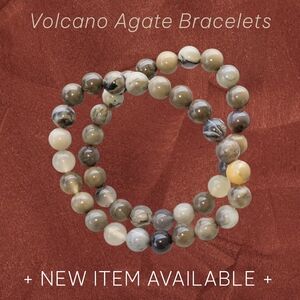 Volcano Agate Beaded Bracelets